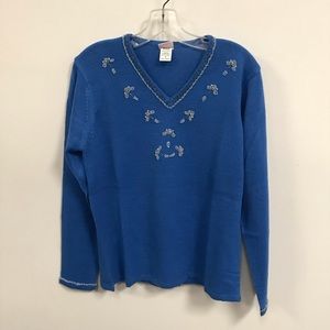 NEW Adrian Delafield Long Sleeve Pullover Sweater